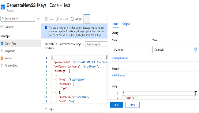 Creating An Azure API To Generate Random SSH Keys